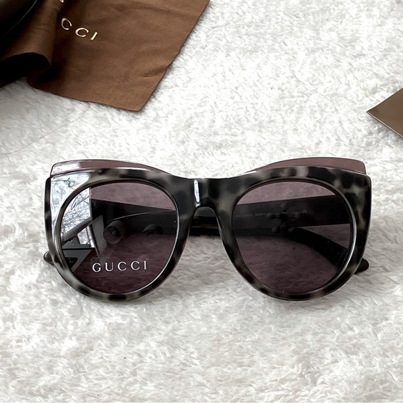 NWB Authentic Gucci Oversized Cateye UV Protection Sunglasses - Picture 4 of 12